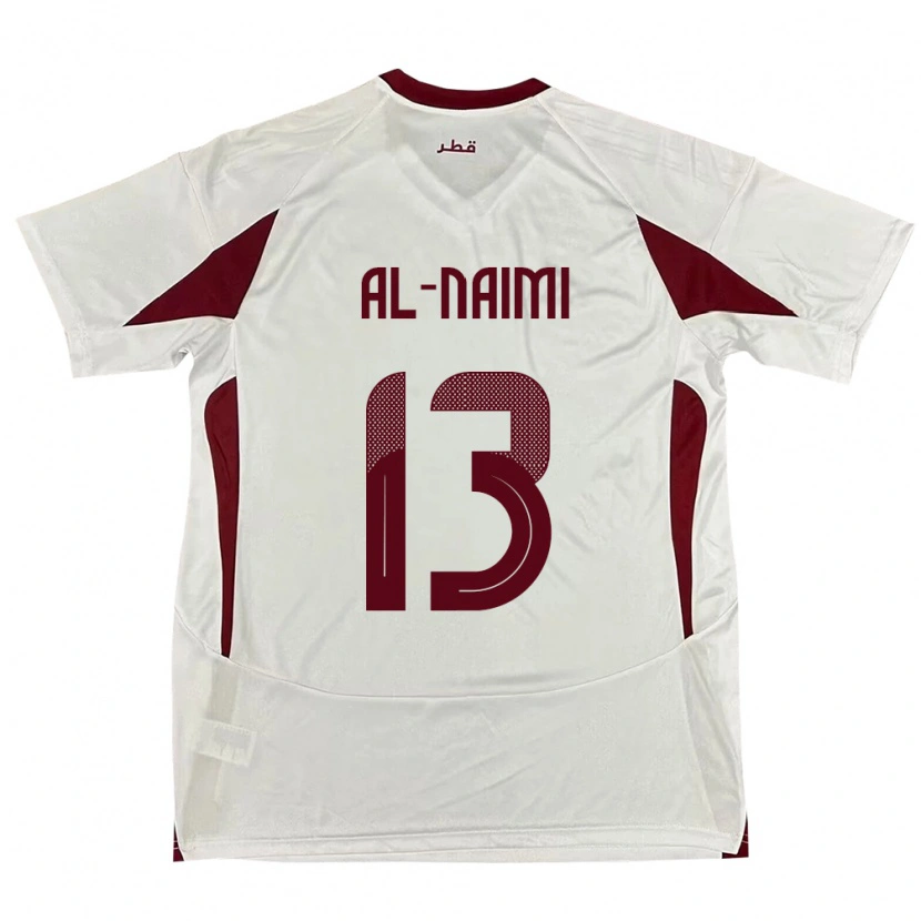Danxen Kinderen Qatar Zahra Al Naimi #13 Wit Uitshirt Uittenue 24-26 T-Shirt