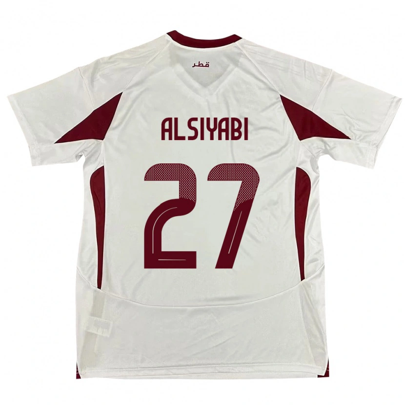 Danxen Kinderen Qatar Nasra Alsiyabi #27 Wit Uitshirt Uittenue 24-26 T-Shirt