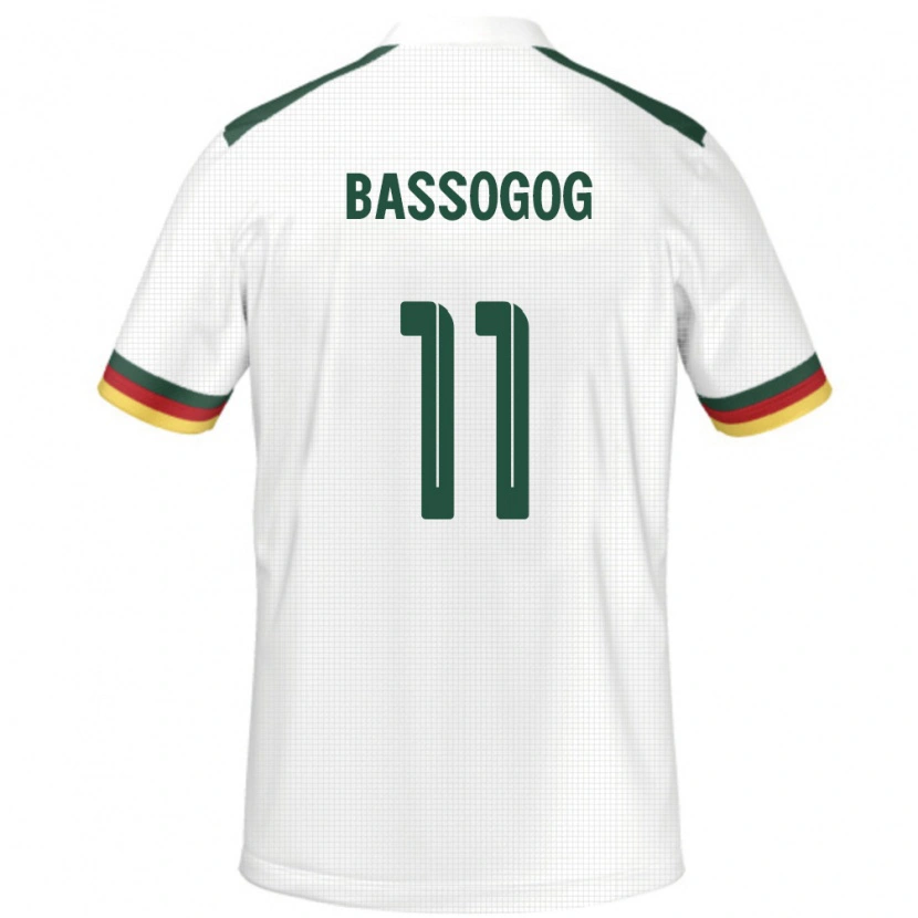 Danxen Kinderen Kameroen Christian Bassogog #11 Wit Uitshirt Uittenue 24-26 T-Shirt