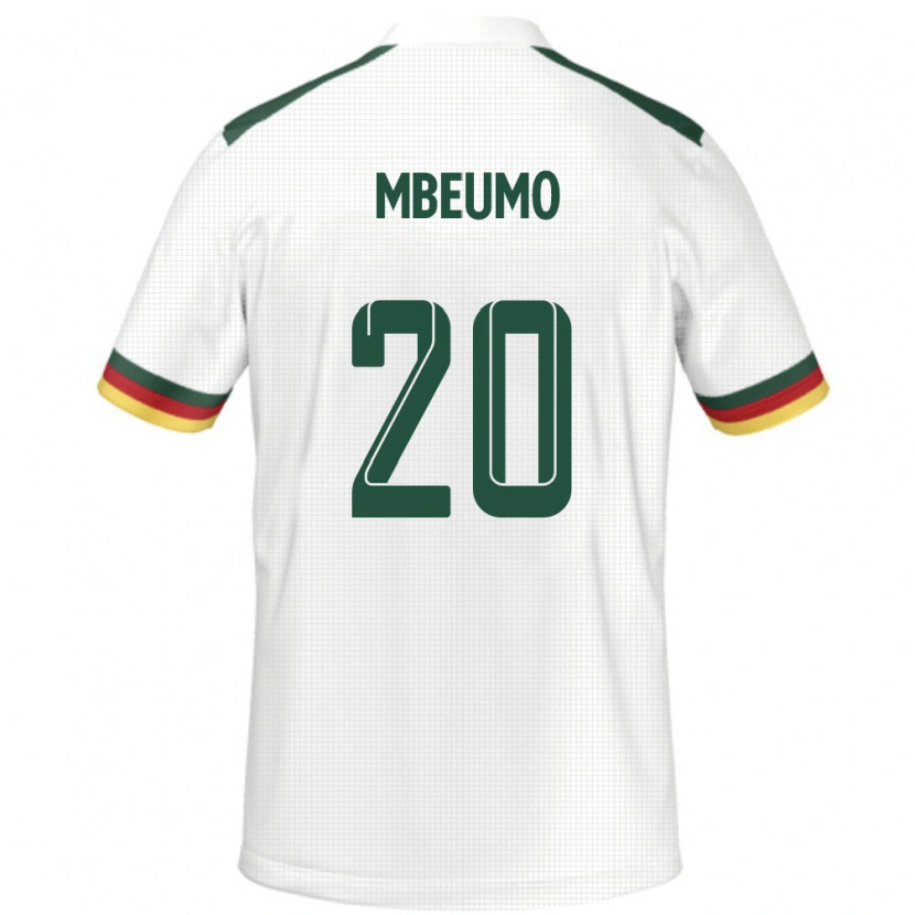 Danxen Kinderen Kameroen Bryan Mbeumo #20 Wit Uitshirt Uittenue 24-26 T-Shirt
