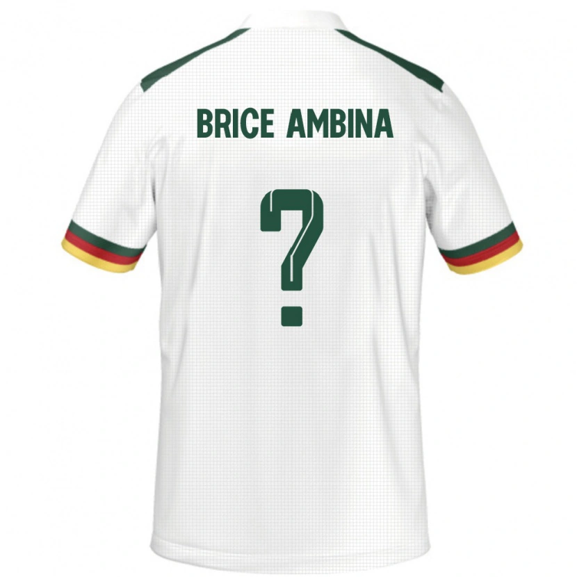 Danxen Kinderen Kameroen Fidel Brice Ambina #0 Wit Uitshirt Uittenue 24-26 T-Shirt