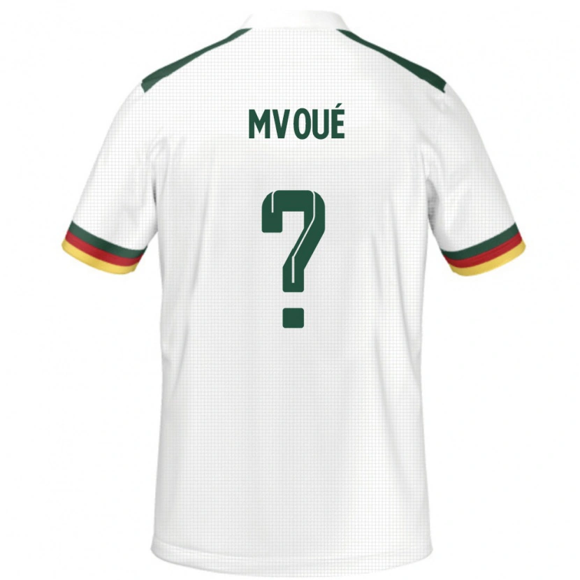 Danxen Kinderen Kameroen Steve Mvoué #0 Wit Uitshirt Uittenue 24-26 T-Shirt