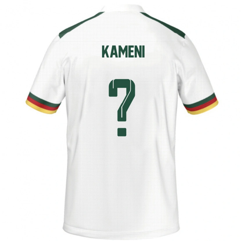 Danxen Kinderen Kameroen Junior Kameni #0 Wit Uitshirt Uittenue 24-26 T-Shirt