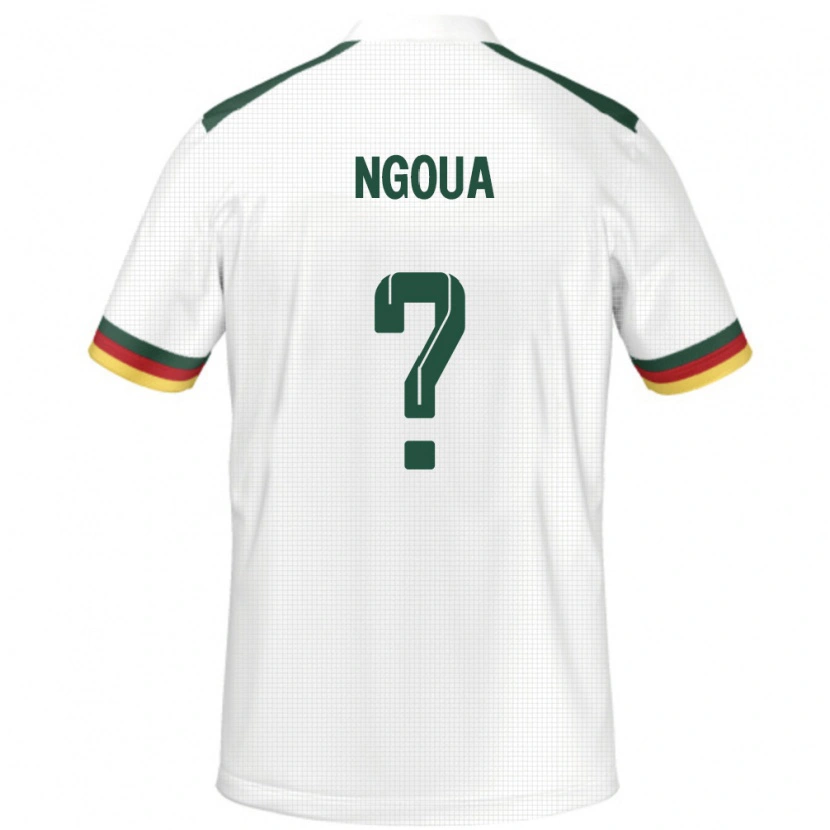 Danxen Kinderen Kameroen Boris Ngoua #0 Wit Uitshirt Uittenue 24-26 T-Shirt