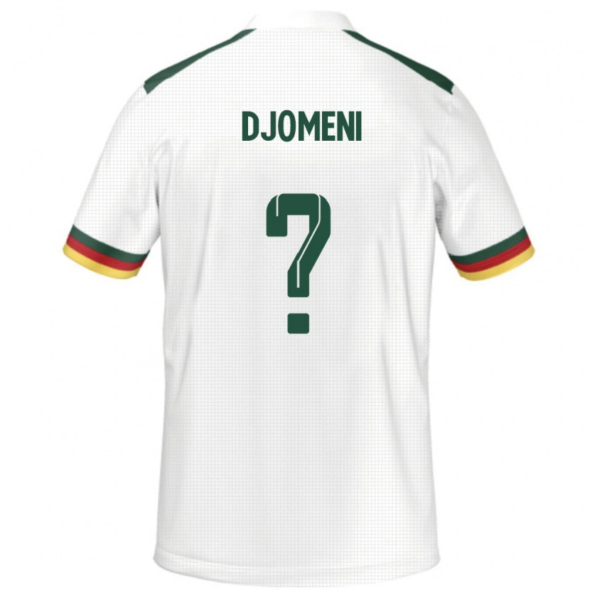 Danxen Kinderen Kameroen Eric Djomeni #0 Wit Uitshirt Uittenue 24-26 T-Shirt
