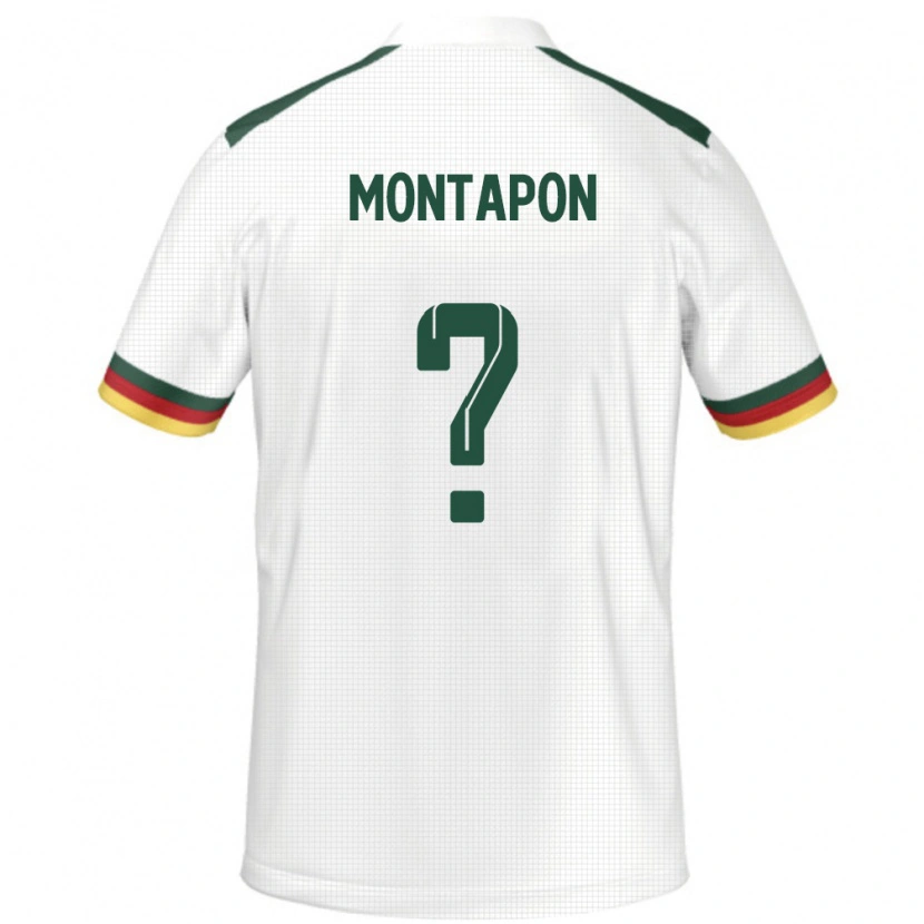 Danxen Kinderen Kameroen Fadil Montapon #0 Wit Uitshirt Uittenue 24-26 T-Shirt