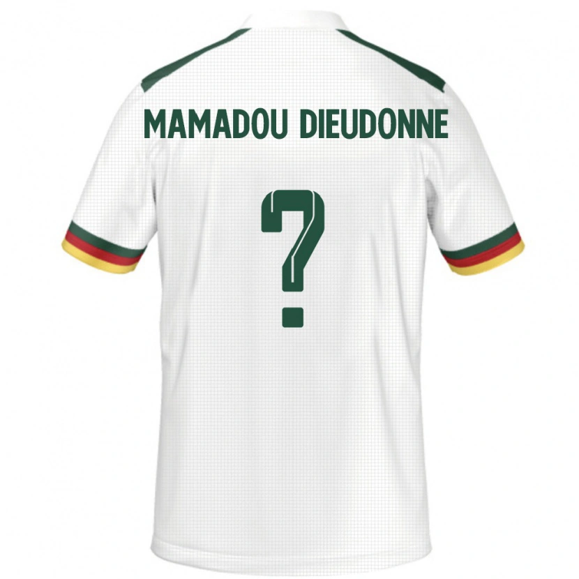 Danxen Kinderen Kameroen Malik Mamadou Dieudonne #0 Wit Uitshirt Uittenue 24-26 T-Shirt