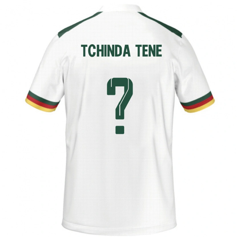 Danxen Kinderen Kameroen Joseph Tchinda Tene #0 Wit Uitshirt Uittenue 24-26 T-Shirt