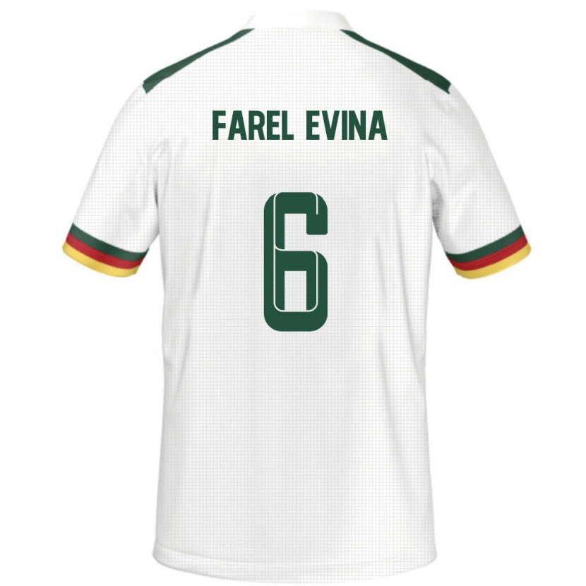 Danxen Kinderen Kameroen Sony Farel Evina #6 Wit Uitshirt Uittenue 24-26 T-Shirt