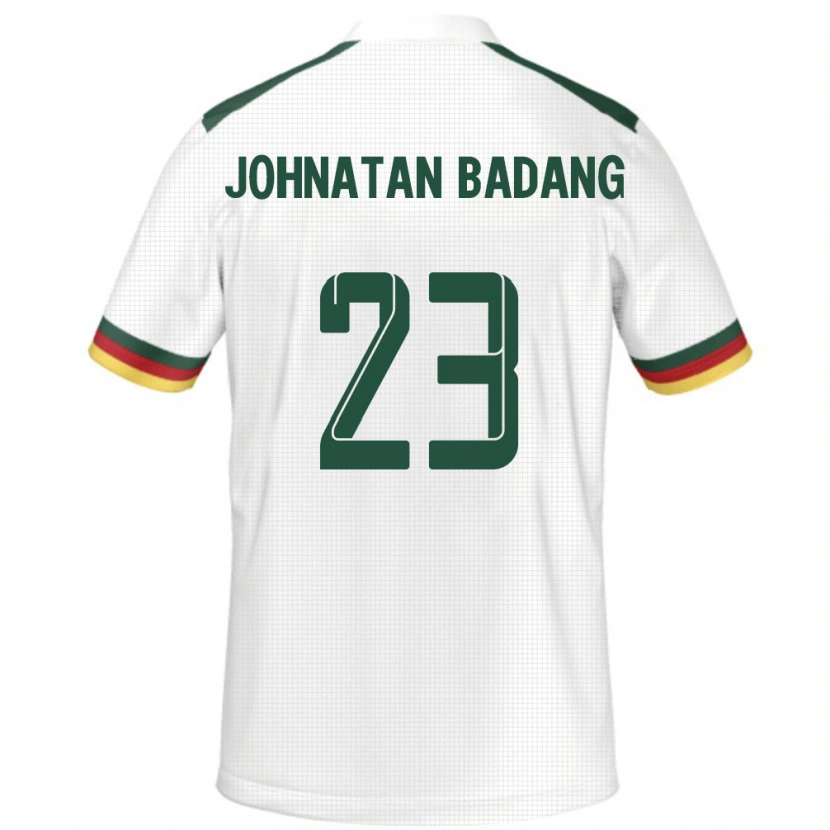 Danxen Kinderen Kameroen Cédric Johnatan Badang #23 Wit Uitshirt Uittenue 24-26 T-Shirt