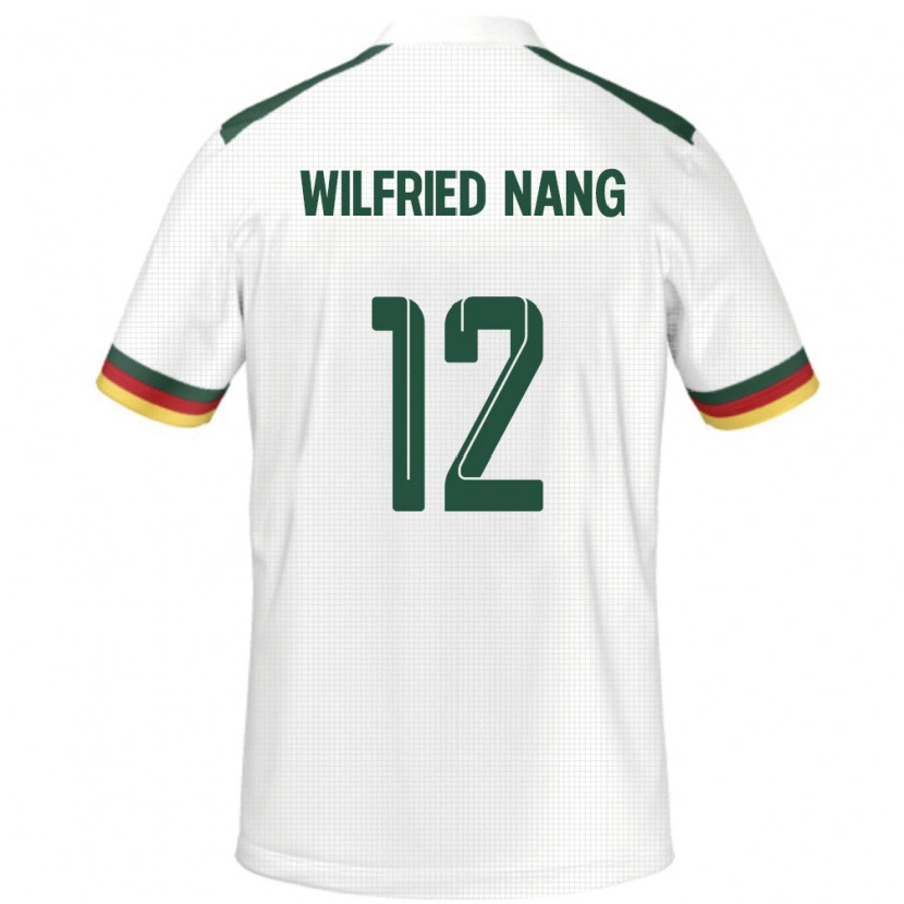 Danxen Kinderen Kameroen Toni Wilfried Nang #12 Wit Uitshirt Uittenue 24-26 T-Shirt