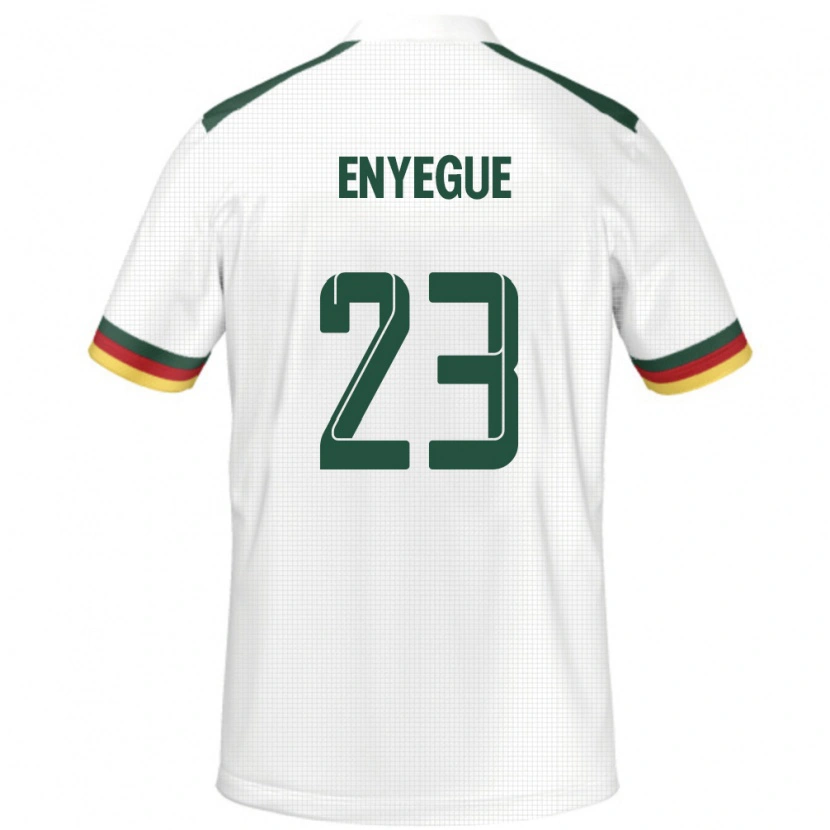 Danxen Kinderen Kameroen Regine Enyegue #23 Wit Uitshirt Uittenue 24-26 T-Shirt