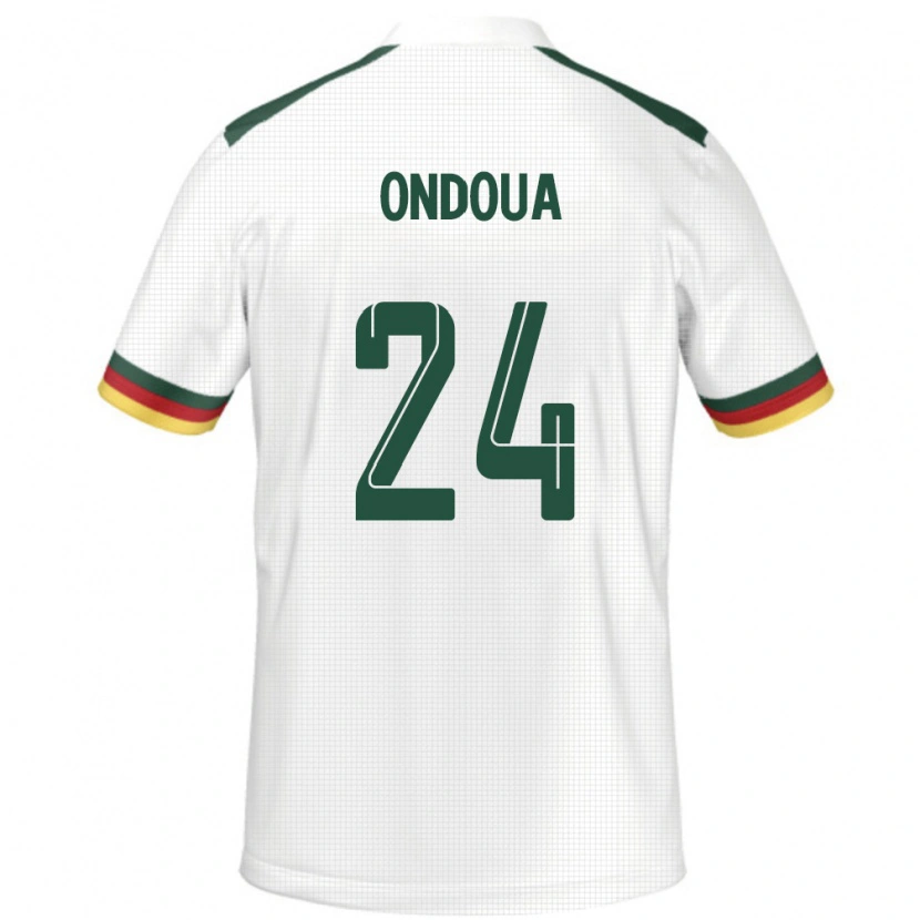 Danxen Kinderen Kameroen Gael Ondoua #24 Wit Uitshirt Uittenue 24-26 T-Shirt