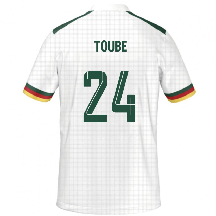 Danxen Kinderen Kameroen Godefroy Toube #24 Wit Uitshirt Uittenue 24-26 T-Shirt