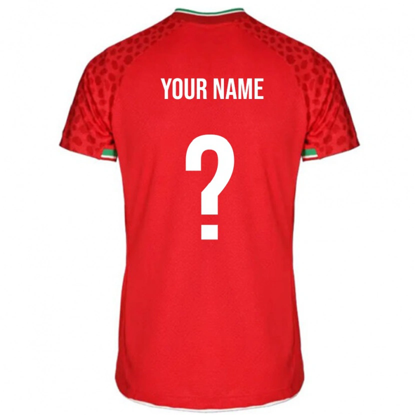 Danxen Kinderen Iran Uw Naam #0 Rood Uitshirt Uittenue 24-26 T-Shirt
