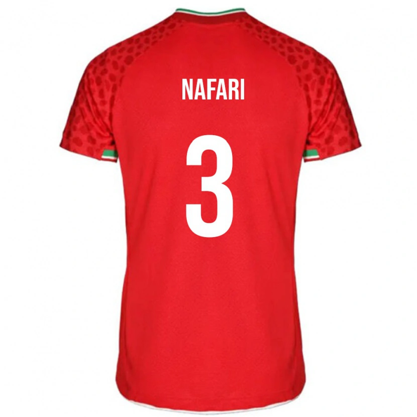 Danxen Kinderen Iran Hesam Nafari #3 Rood Uitshirt Uittenue 24-26 T-Shirt
