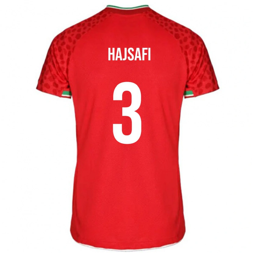Danxen Kinderen Iran Ehsan Hajsafi #3 Rood Uitshirt Uittenue 24-26 T-Shirt