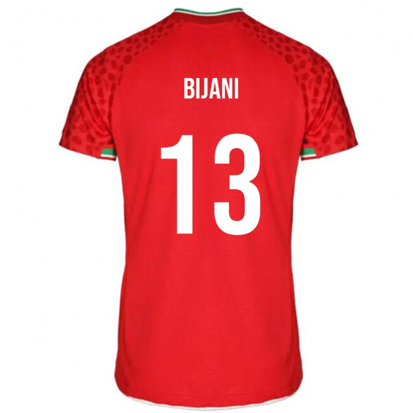Danxen Kinderen Iran Hossein Bijani #13 Rood Uitshirt Uittenue 24-26 T-Shirt