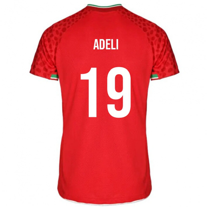 Danxen Kinderen Iran Fatemeh Adeli #19 Rood Uitshirt Uittenue 24-26 T-Shirt