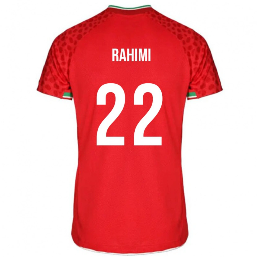 Danxen Kinderen Iran Farzad Rahimi #22 Rood Uitshirt Uittenue 24-26 T-Shirt
