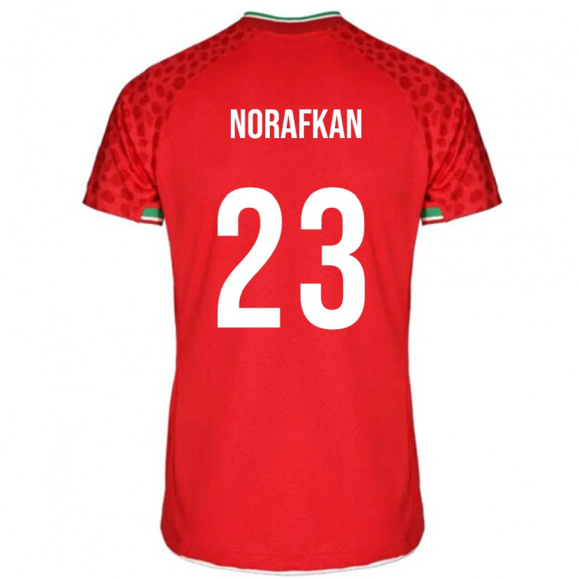 Danxen Kinderen Iran Omid Norafkan #23 Rood Uitshirt Uittenue 24-26 T-Shirt