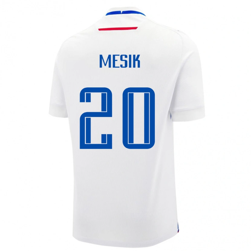 Danxen Kinderen Slowakije Ivan Mesik #20 Wit Uitshirt Uittenue 24-26 T-Shirt