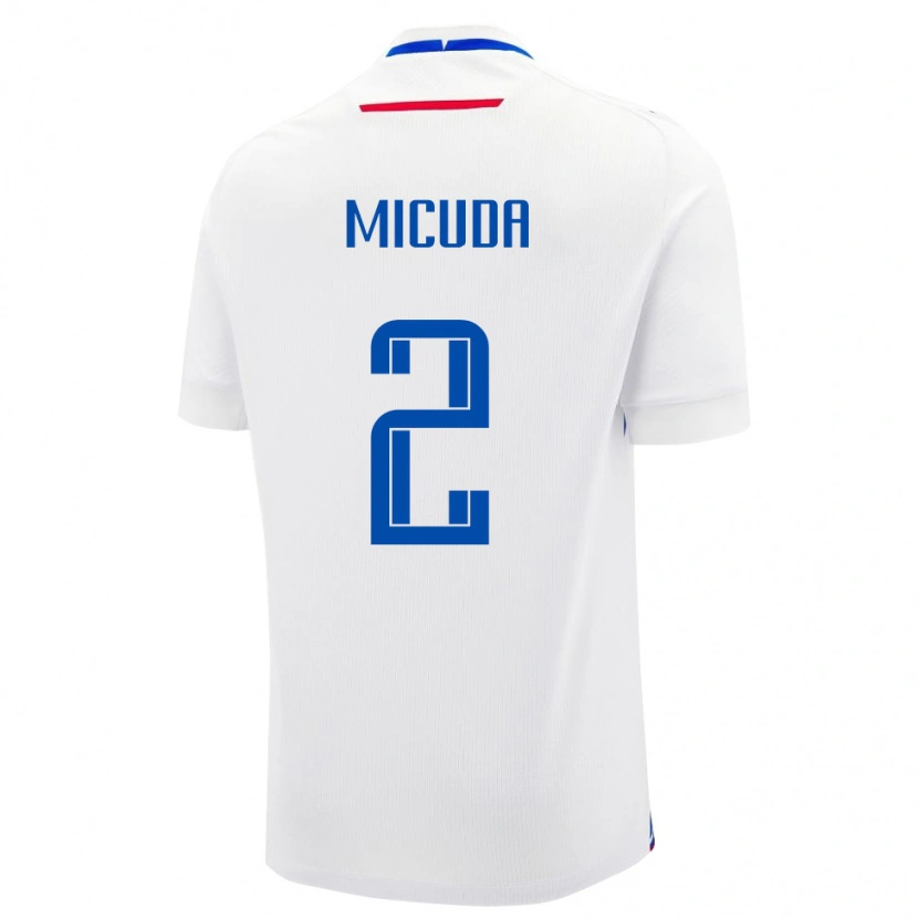Danxen Kinderen Slowakije Simon Micuda #2 Wit Uitshirt Uittenue 24-26 T-Shirt