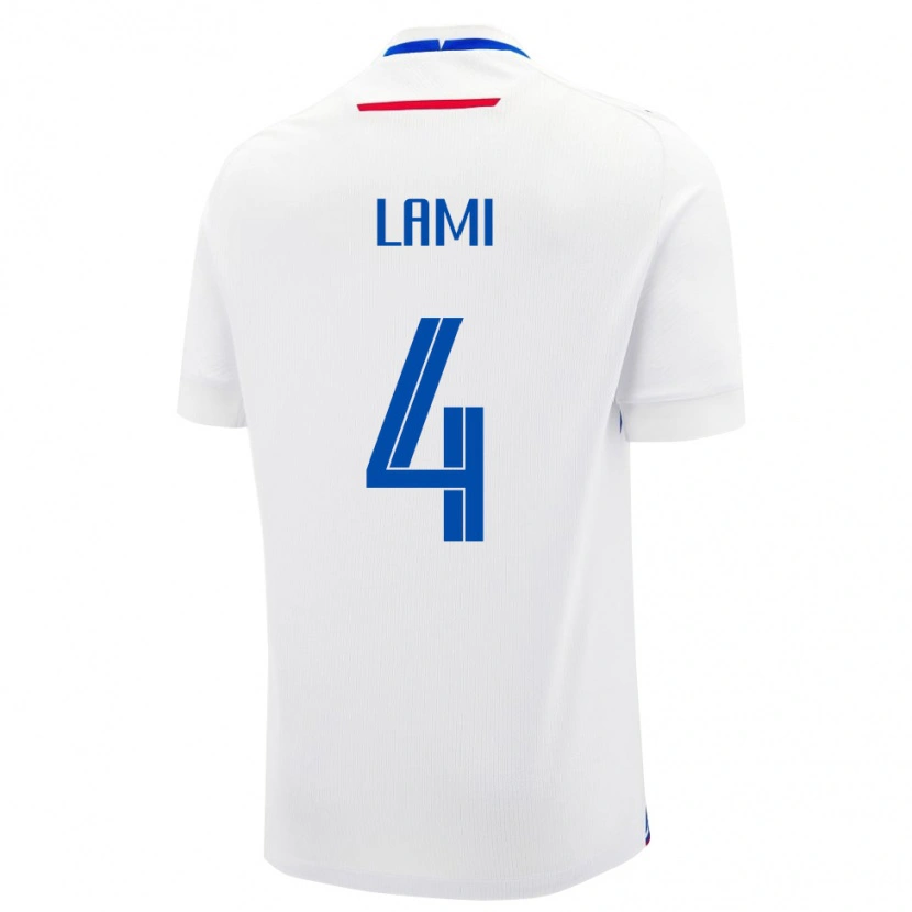 Danxen Kinderen Slowakije Adam Lami #4 Wit Uitshirt Uittenue 24-26 T-Shirt
