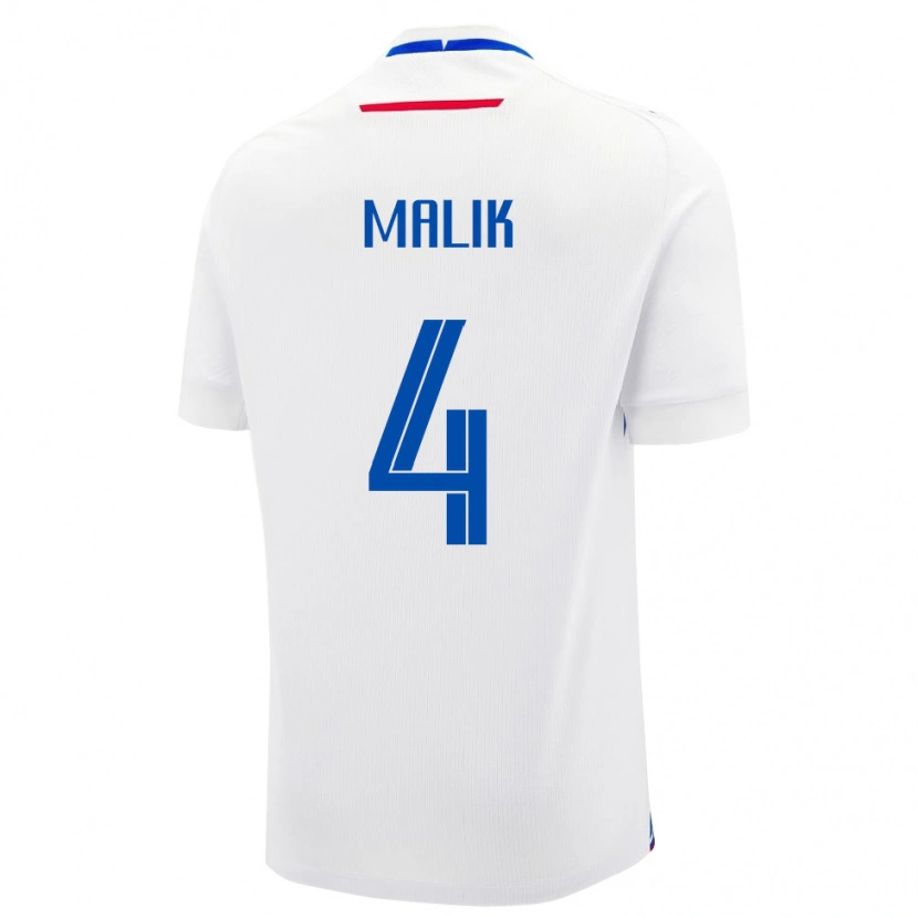 Danxen Kinderen Slowakije Lukas Malik #4 Wit Uitshirt Uittenue 24-26 T-Shirt