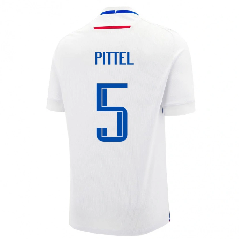 Danxen Kinderen Slowakije Peter Pittel #5 Wit Uitshirt Uittenue 24-26 T-Shirt