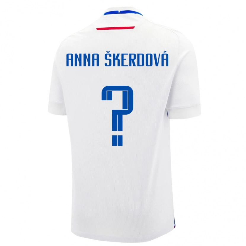 Danxen Kinderen Slowakije Sofia Anna Škerdová #0 Wit Uitshirt Uittenue 24-26 T-Shirt