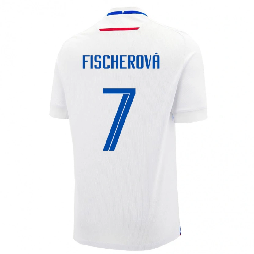 Danxen Kinderen Slowakije Patrícia Fischerová #7 Wit Uitshirt Uittenue 24-26 T-Shirt