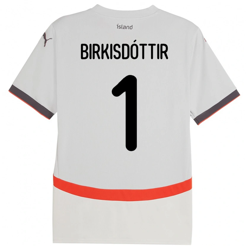 Danxen Kinderen Ijsland Fanney Inga Birkisdóttir #1 Wit Uitshirt Uittenue 24-26 T-Shirt
