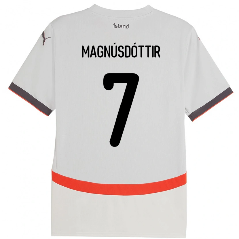 Danxen Kinderen Ijsland Selma Sól Magnúsdóttir #7 Wit Uitshirt Uittenue 24-26 T-Shirt