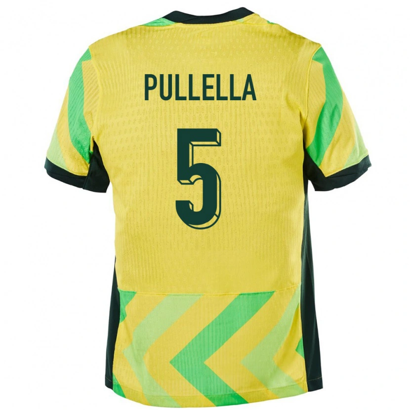 Danxen Heren Australië Christian Pullella #5 Goud Thuisshirt Thuistenue 24-26 T-Shirt