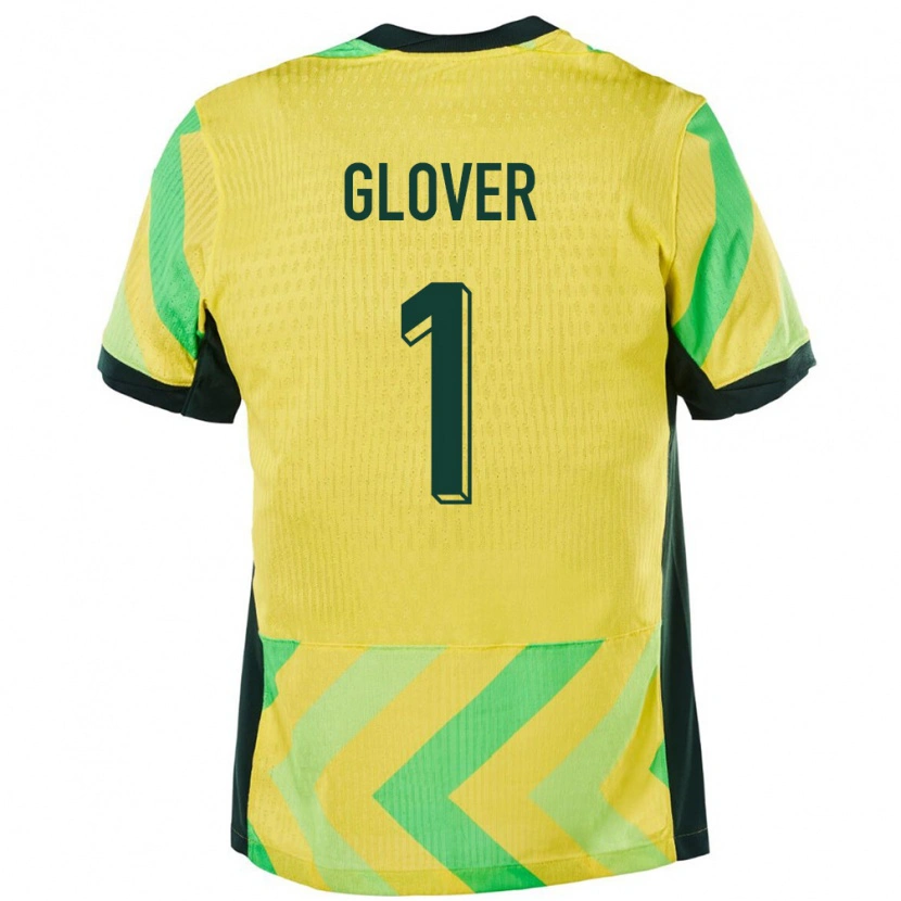 Danxen Heren Australië Thomas Glover #1 Goud Thuisshirt Thuistenue 24-26 T-Shirt