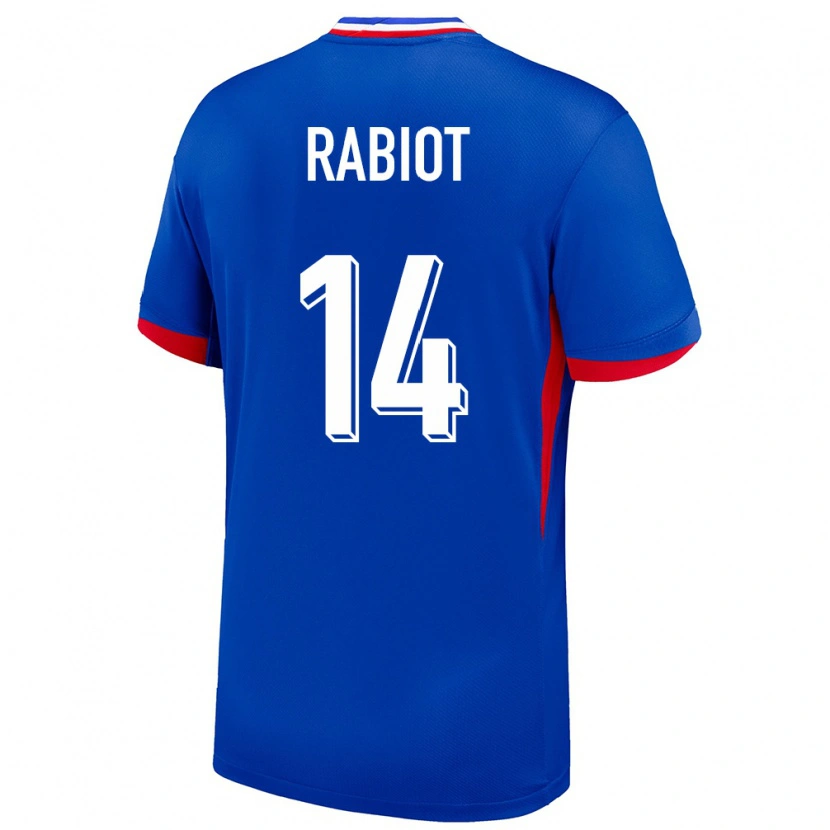 Danxen Heren Frankrijk Adrien Rabiot #14 Blauw Thuisshirt Thuistenue 24-26 T-Shirt