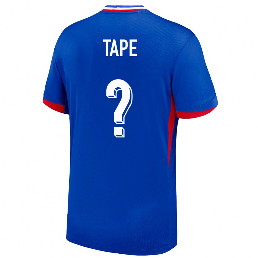 Danxen Heren Frankrijk Axel Tape #0 Blauw Thuisshirt Thuistenue 24-26 T-Shirt