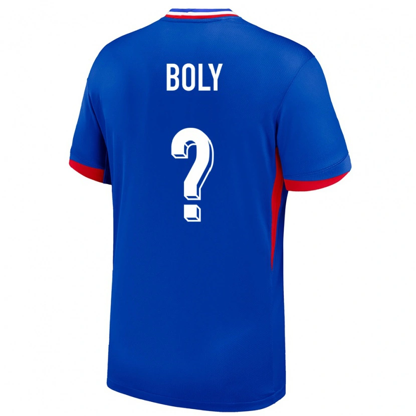Danxen Heren Frankrijk David Boly #0 Blauw Thuisshirt Thuistenue 24-26 T-Shirt