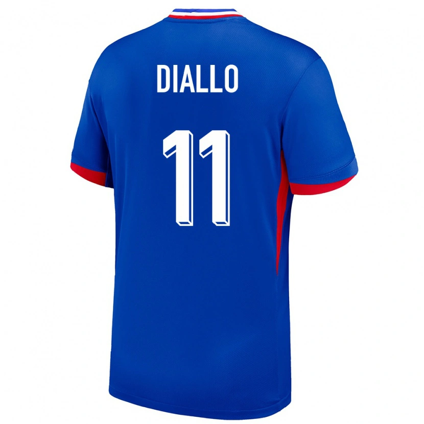 Danxen Heren Frankrijk Tidiane Diallo #11 Blauw Thuisshirt Thuistenue 24-26 T-Shirt