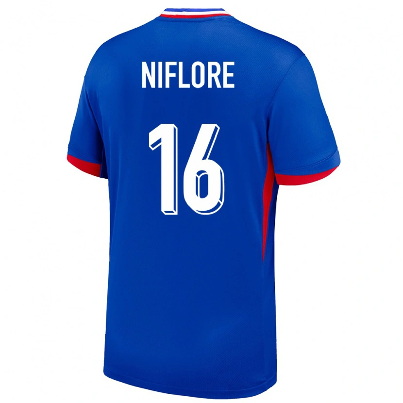 Danxen Heren Frankrijk Mathys Niflore #16 Blauw Thuisshirt Thuistenue 24-26 T-Shirt