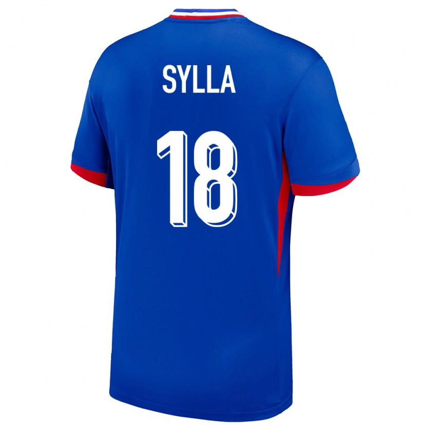 Danxen Heren Frankrijk Fodé Sylla #18 Blauw Thuisshirt Thuistenue 24-26 T-Shirt