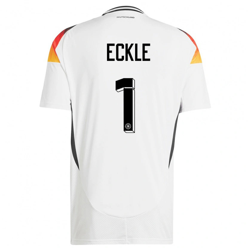 Danxen Heren Duitsland Philipp Eckle #1 Wit Thuisshirt Thuistenue 24-26 T-Shirt