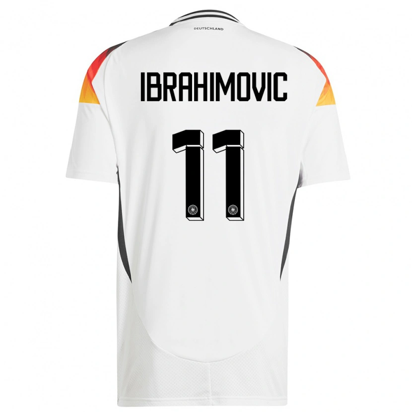 Danxen Heren Duitsland Arijon Ibrahimovic #11 Wit Thuisshirt Thuistenue 24-26 T-Shirt