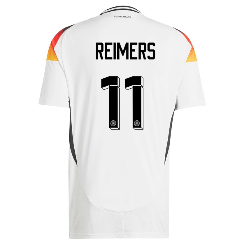Danxen Heren Duitsland Moritz Reimers #11 Wit Thuisshirt Thuistenue 24-26 T-Shirt