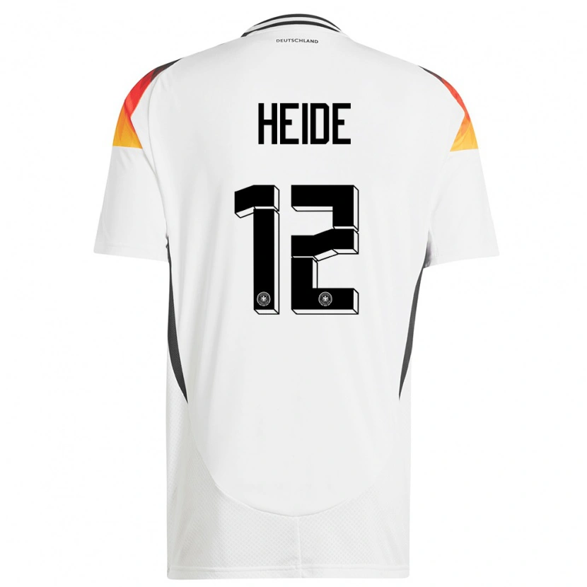 Danxen Heren Duitsland Konstantin Heide #12 Wit Thuisshirt Thuistenue 24-26 T-Shirt