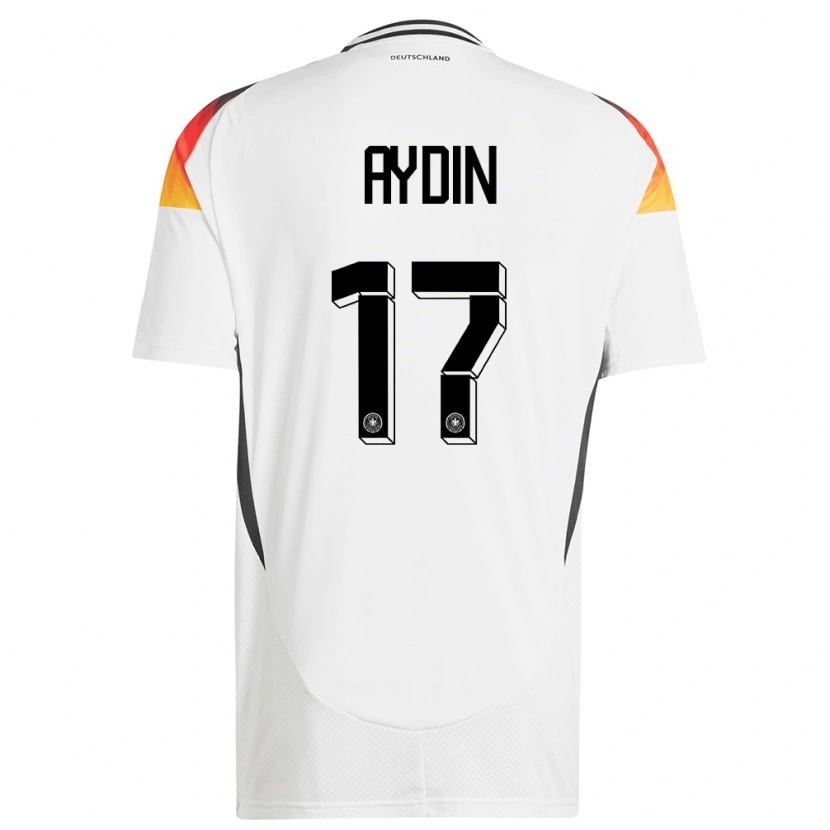 Danxen Heren Duitsland Ali Aydin #17 Wit Thuisshirt Thuistenue 24-26 T-Shirt
