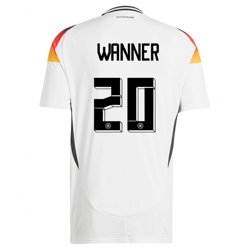 Danxen Heren Duitsland Paul Wanner #20 Wit Thuisshirt Thuistenue 24-26 T-Shirt