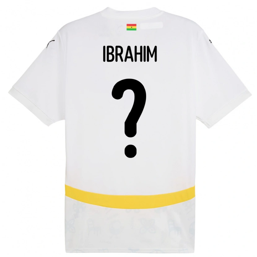 Danxen Heren Ghana Hafiz Ibrahim #0 Wit Thuisshirt Thuistenue 24-26 T-Shirt