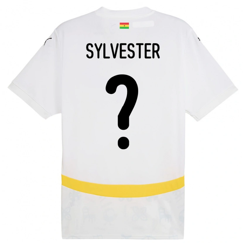 Danxen Heren Ghana Simba Sylvester #0 Wit Thuisshirt Thuistenue 24-26 T-Shirt